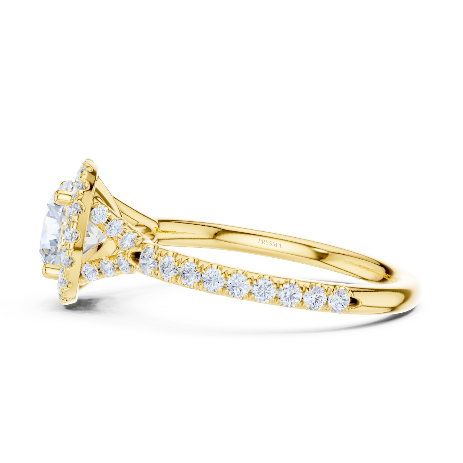 Cathedral Pave Diamond Ring