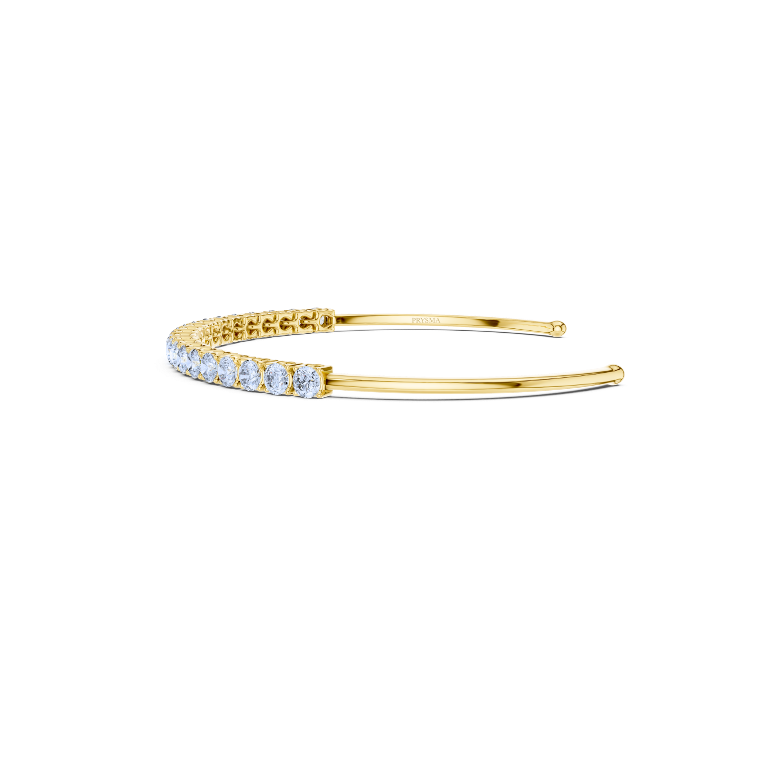 Elegant Diamond Open Cuff Bracelet