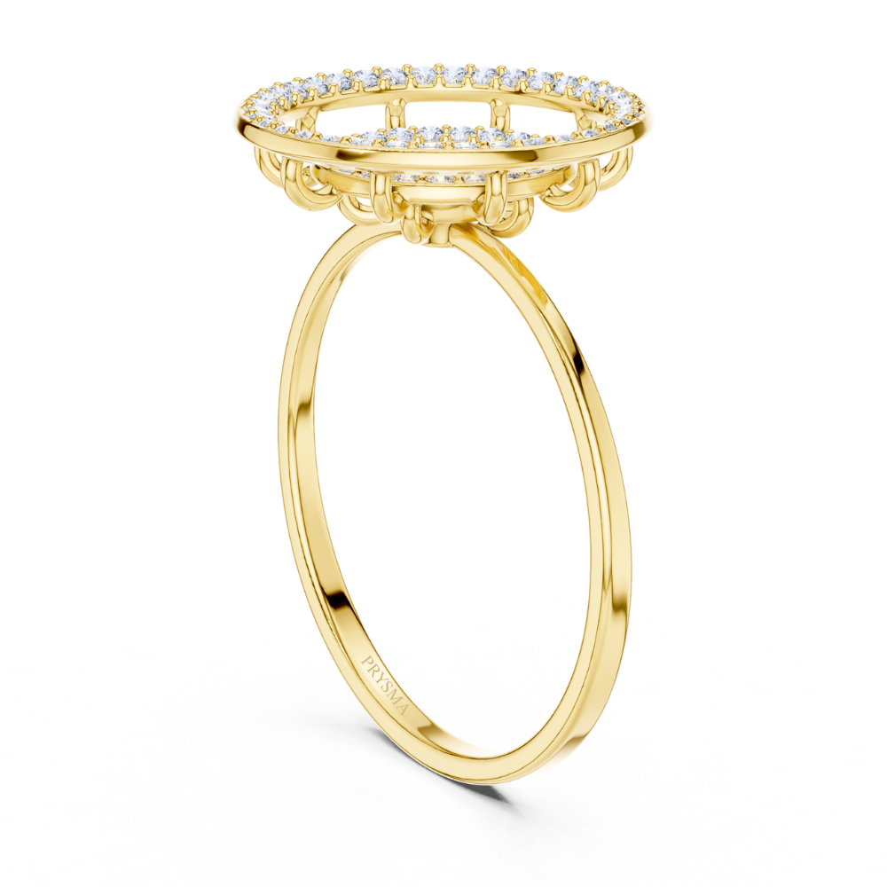 Celestial Halo Diamond Ring