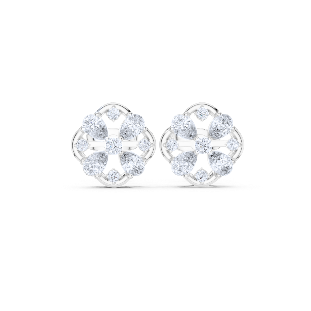 Teardrop Harmony Diamond Studs