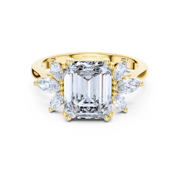 Diamond Blossom Crown Ring