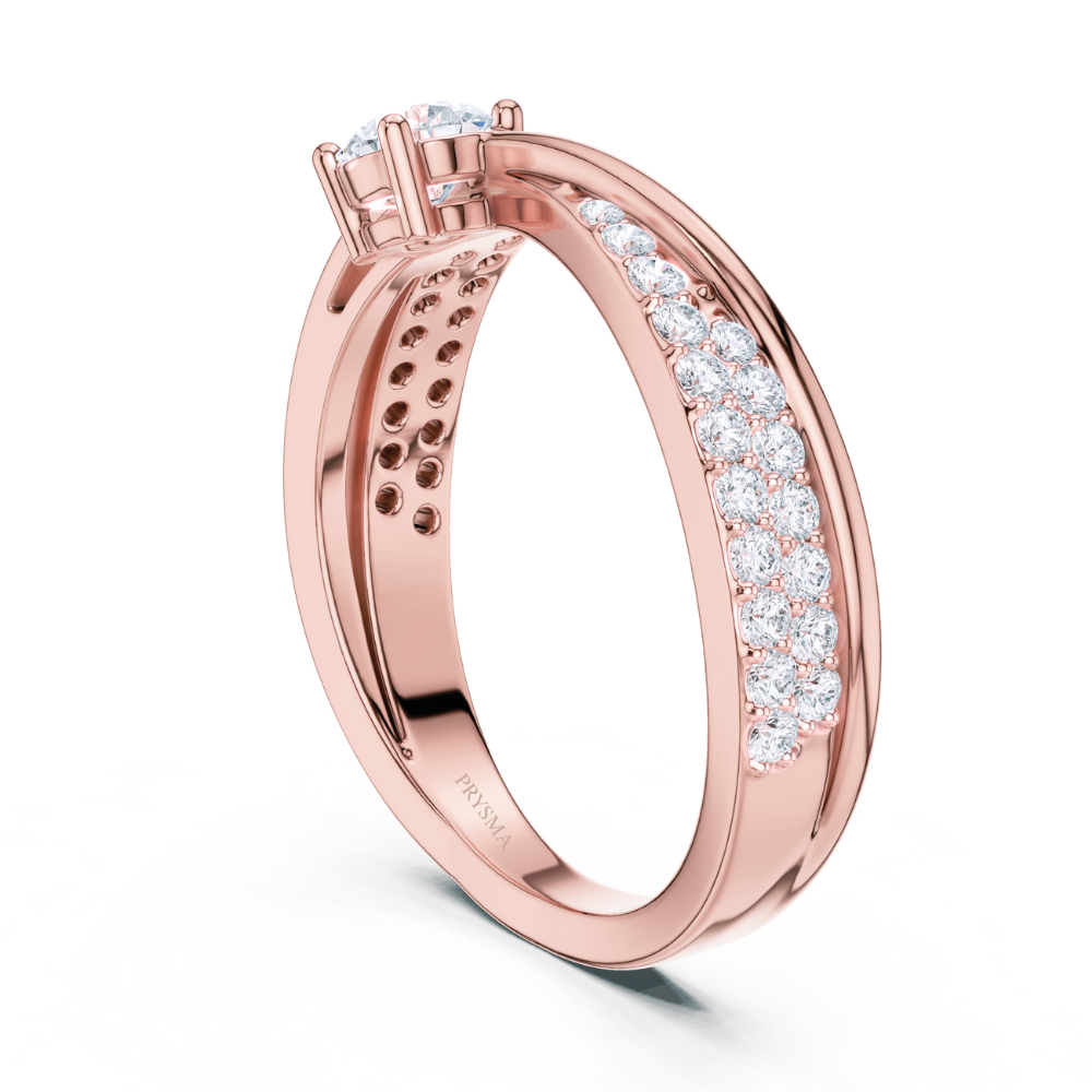 Radiant Embrace Solitaire Ring
