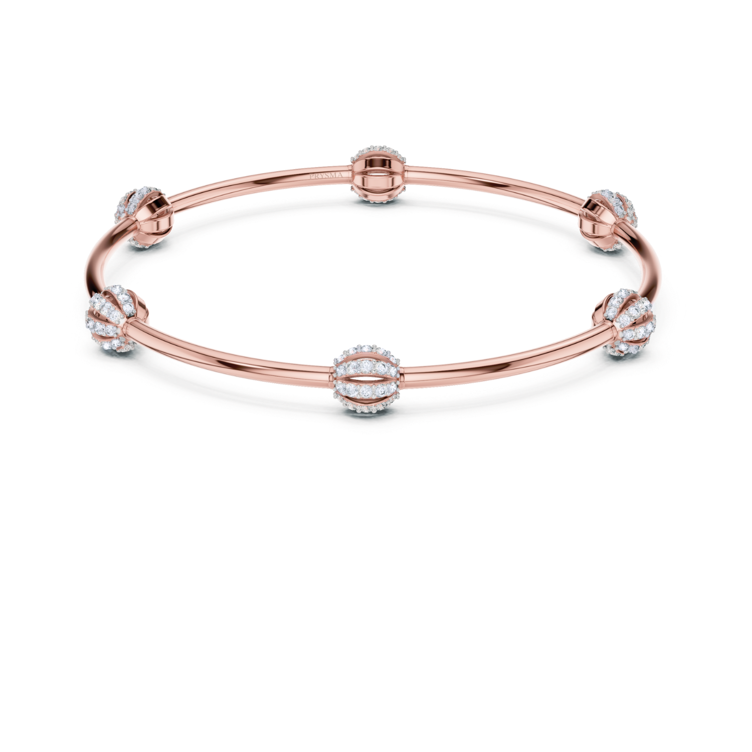 Radiant Bloom Orb Diamond Bangle