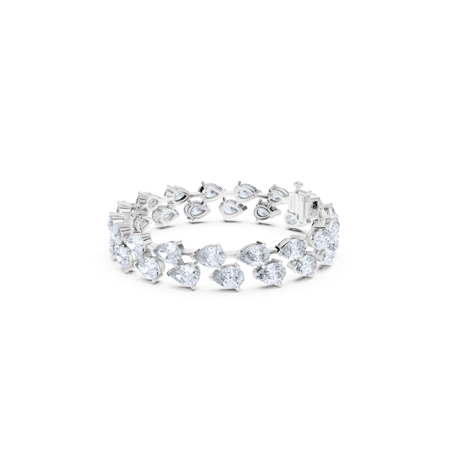 Luxe Pear Diamond Eternity Bracelet