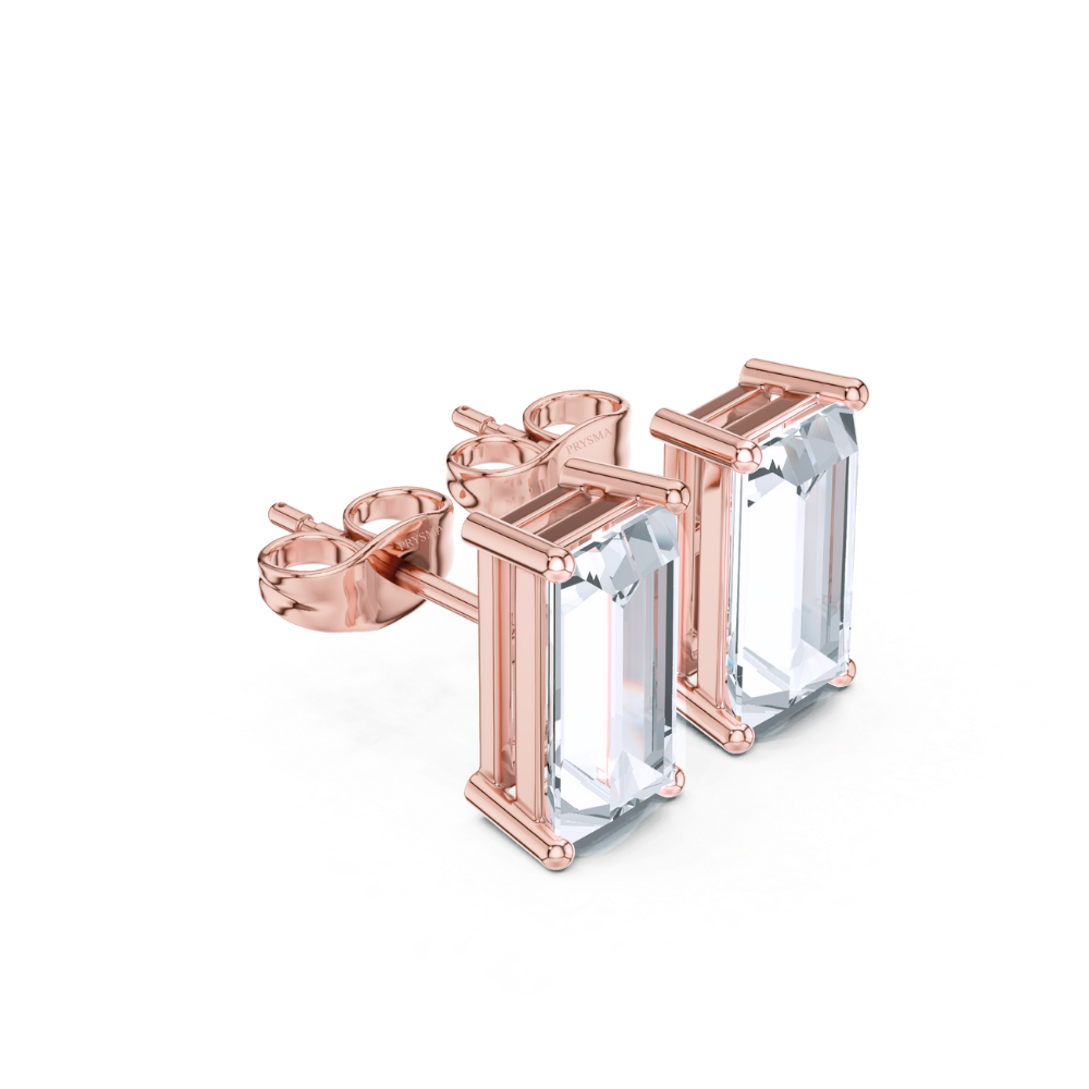 Luxe Baguette Diamond Studs