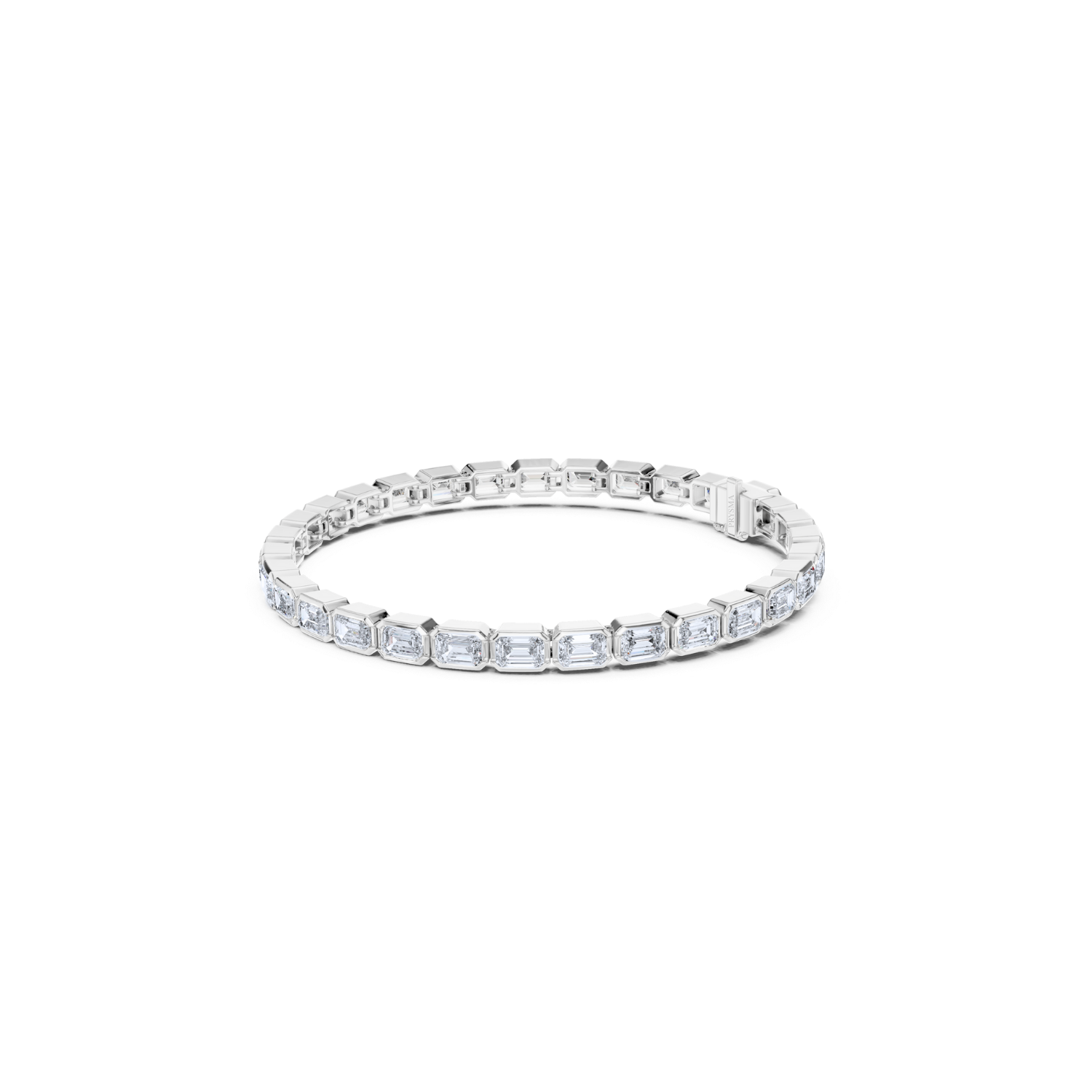 Emerald-Cut Diamond Tennis Bracelet