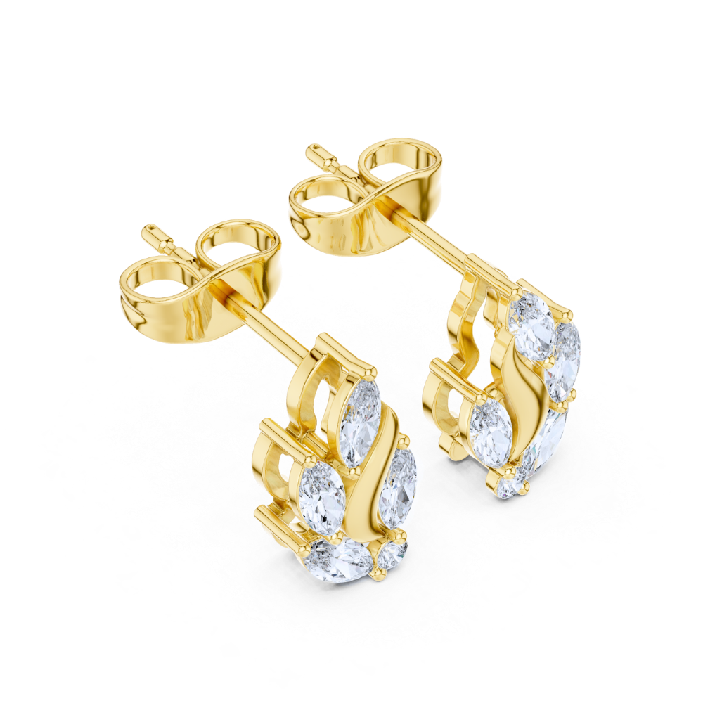 Marquise Cascade Diamond Earrings