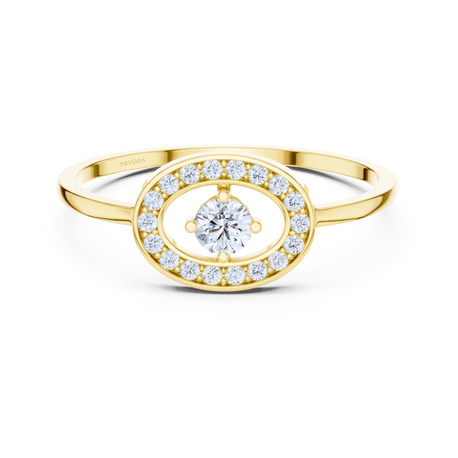 Halo Solitaire Diamond Ring