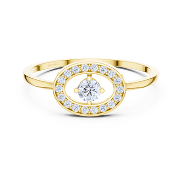 Halo Solitaire Diamond Ring
