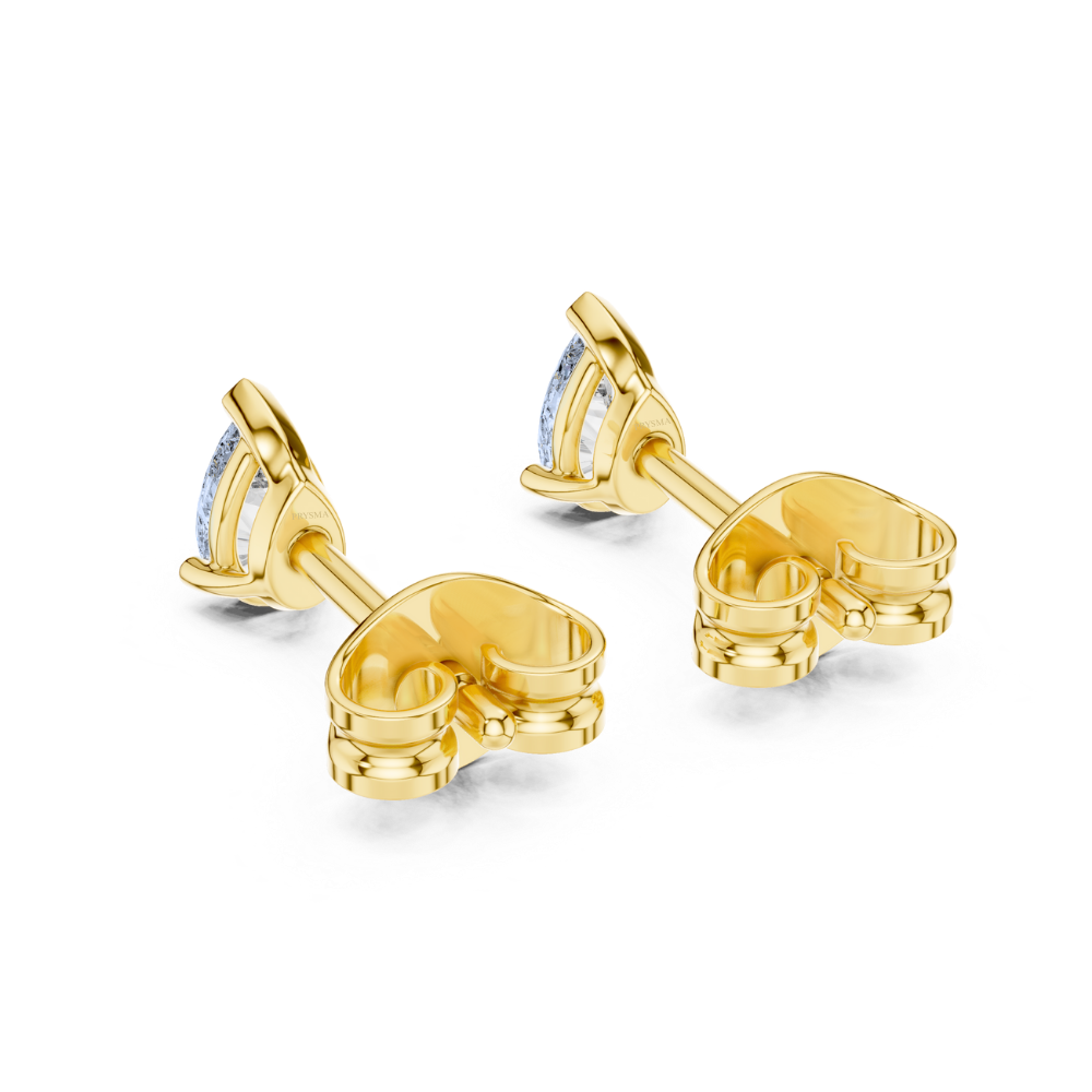 Sleek Teardrop-Inspired Stud Earrings