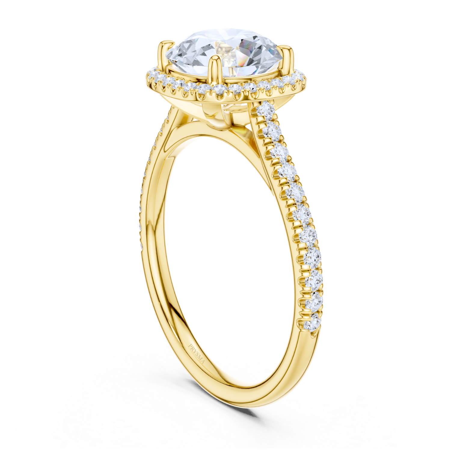 Halo Pave Diamond Ring