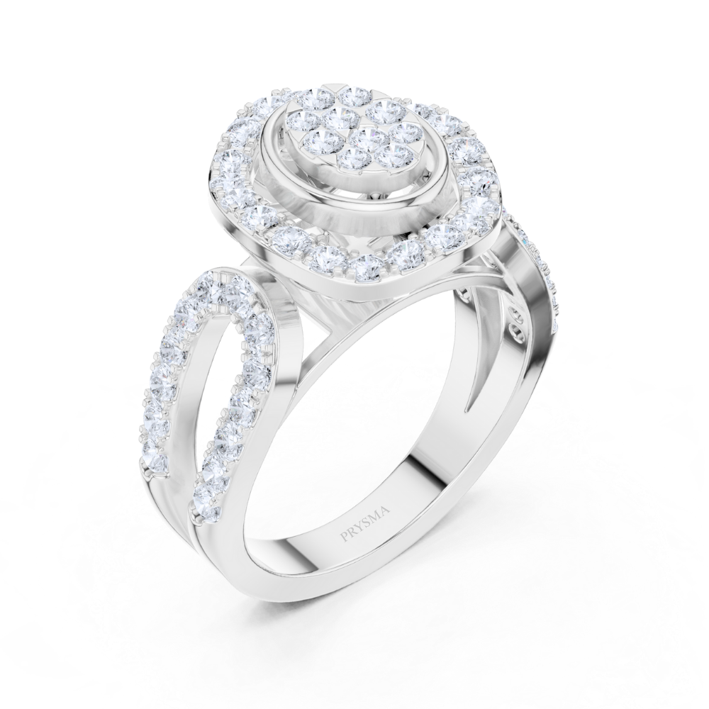 Eternal Bloom Halo Diamond Ring