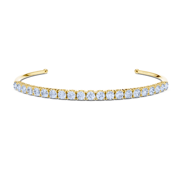 Elegant Diamond Open Cuff Bracelet