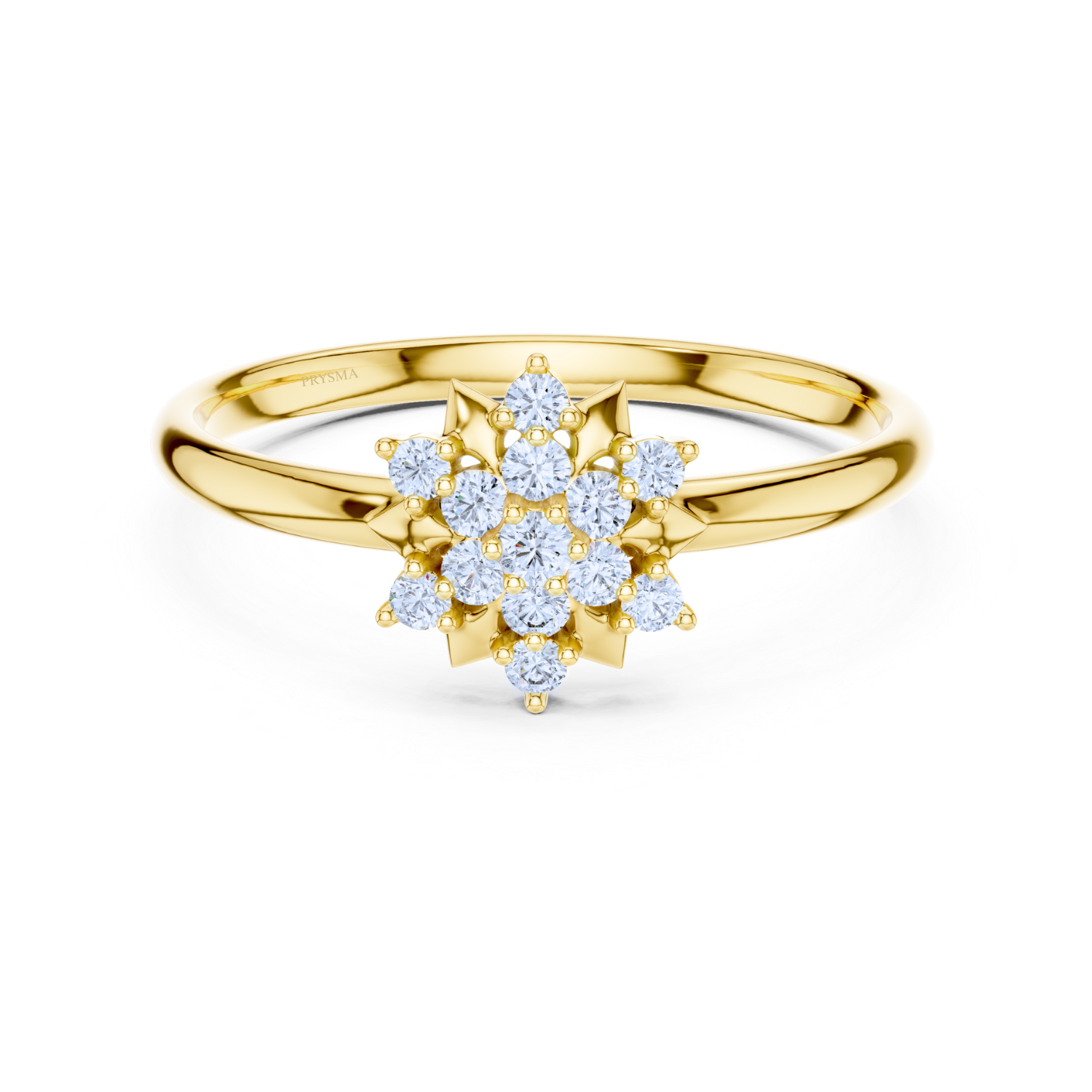 Starlit Blossom Diamond Ring
