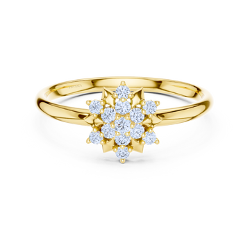 Starlit Blossom Diamond Ring