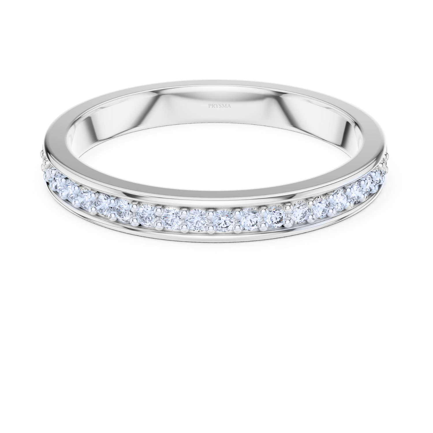 Golden Glint Channel Diamond Ring