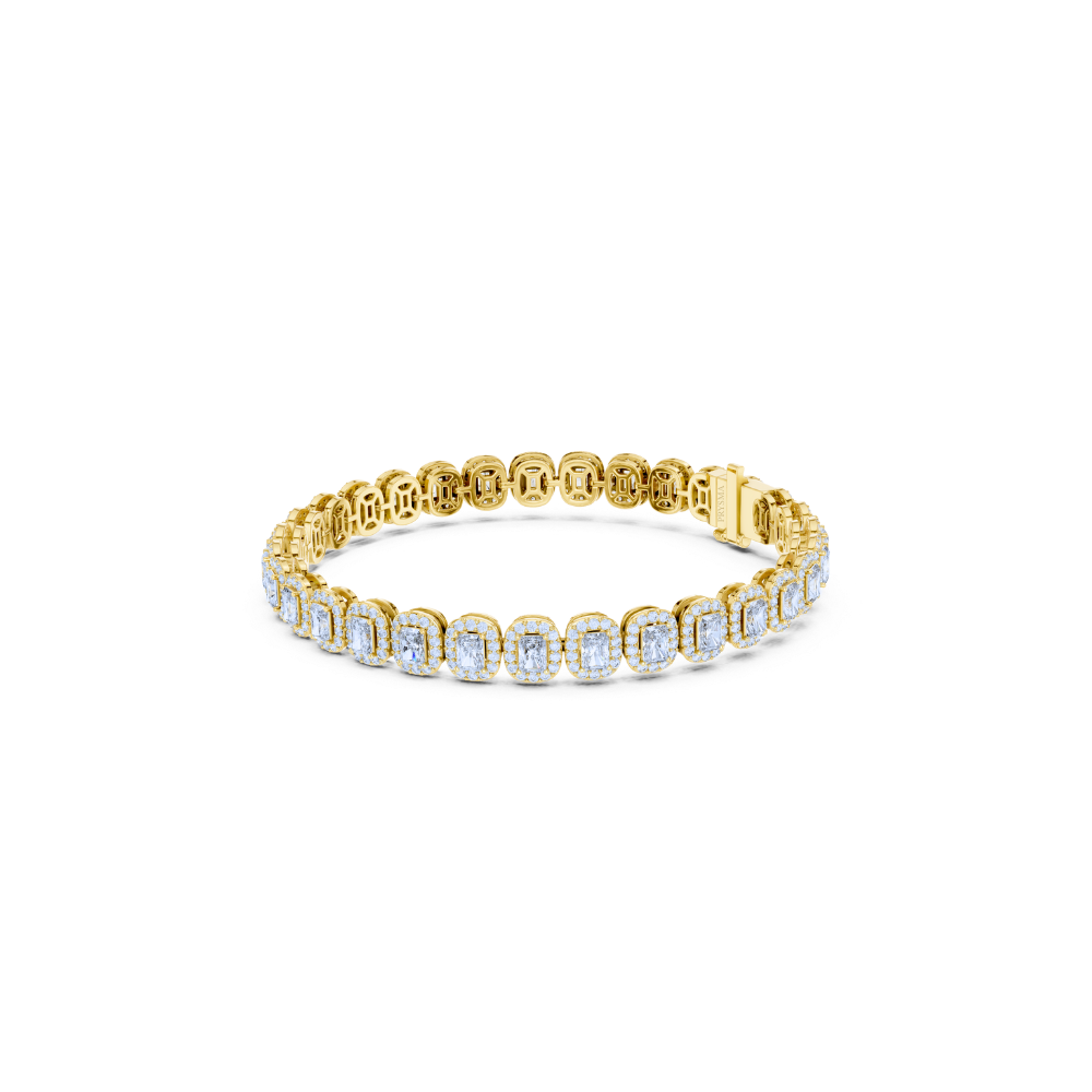 Luminous Halo Tennis Bracelet