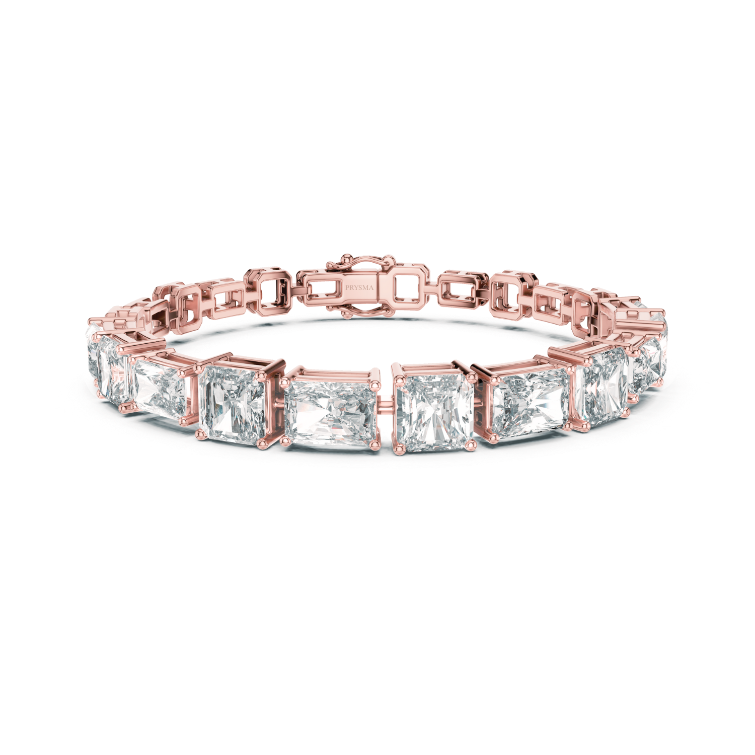 Princess-Cut Diamond Tennis Bracelet