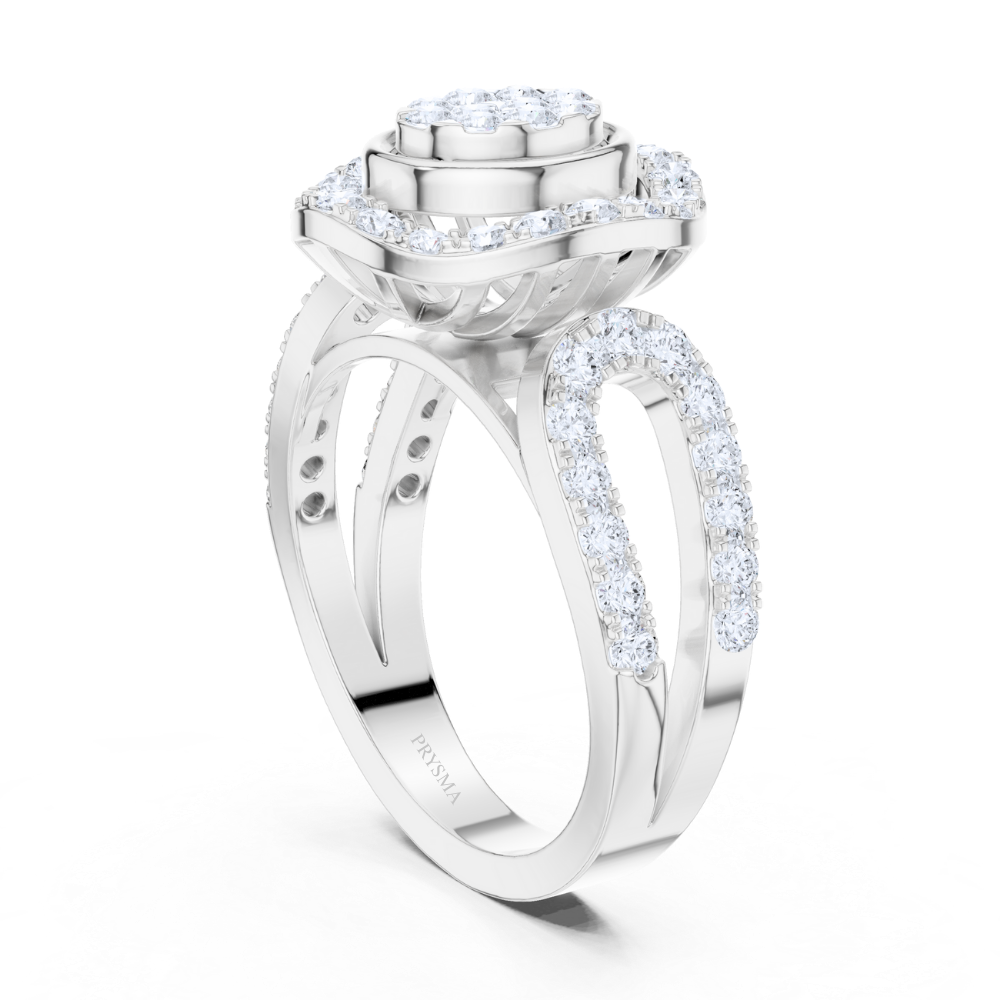 Eternal Bloom Halo Diamond Ring