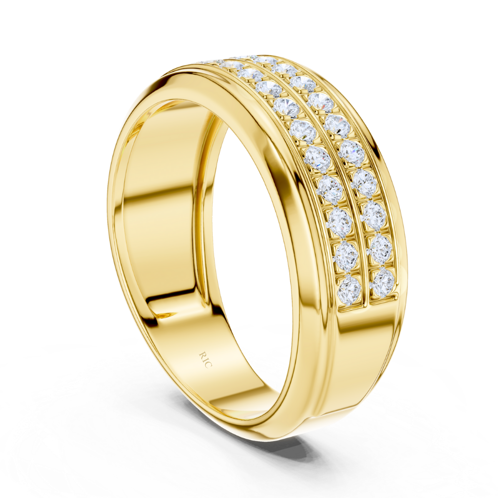Eminence Triple Row Diamond Ring