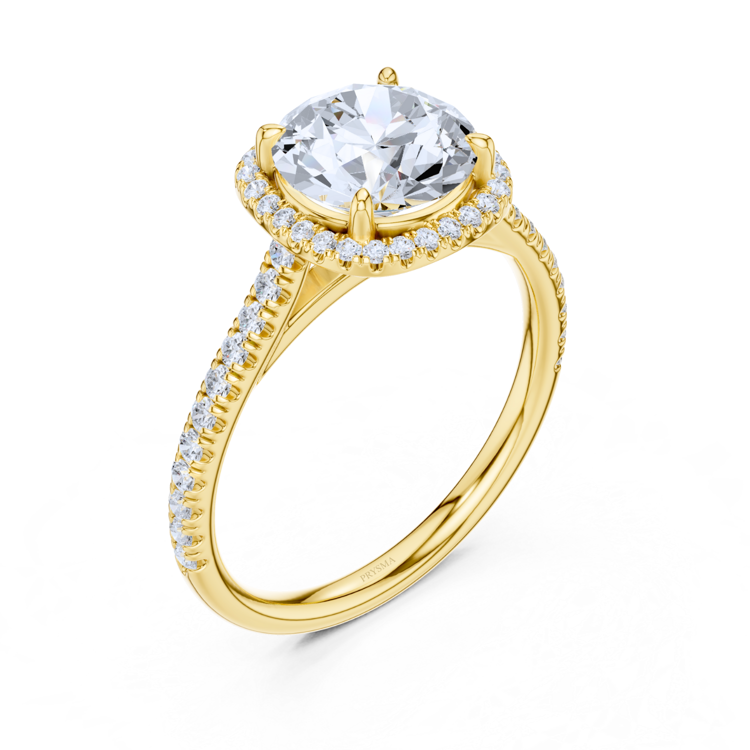 Halo Pave Diamond Ring
