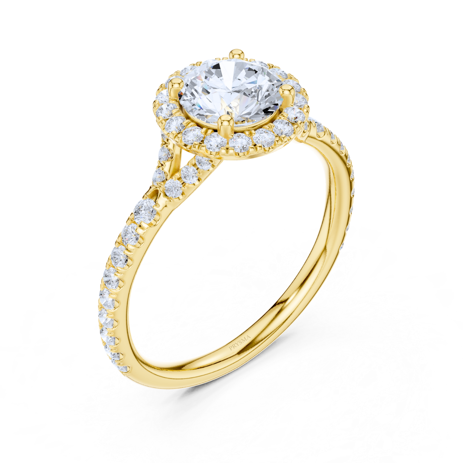 Cathedral Pave Diamond Ring