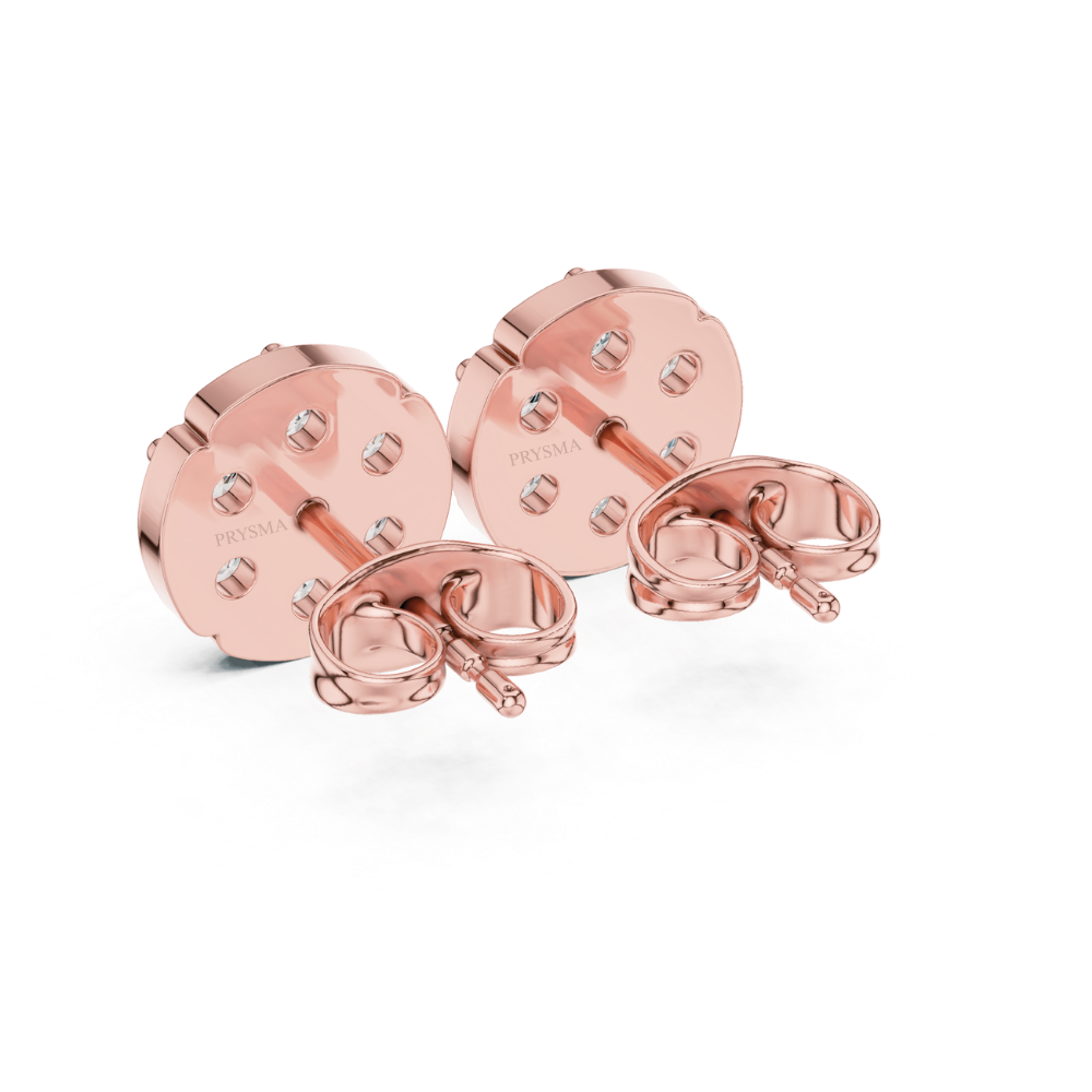 Classic Cluster Diamond Stud Earrings
