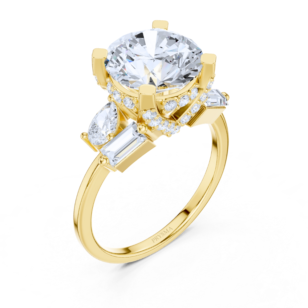 Radiance Grandeur Three-Stone Ring