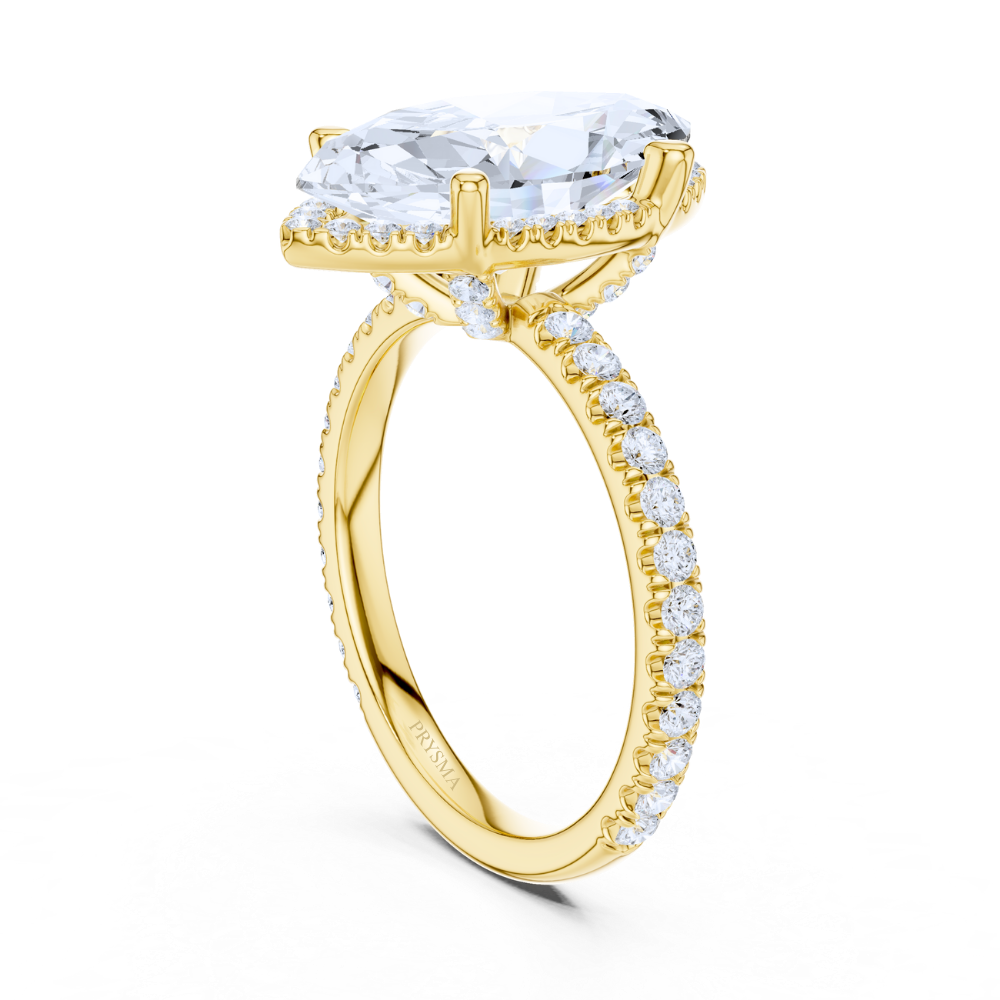 Celeste Marquise Halo Ring