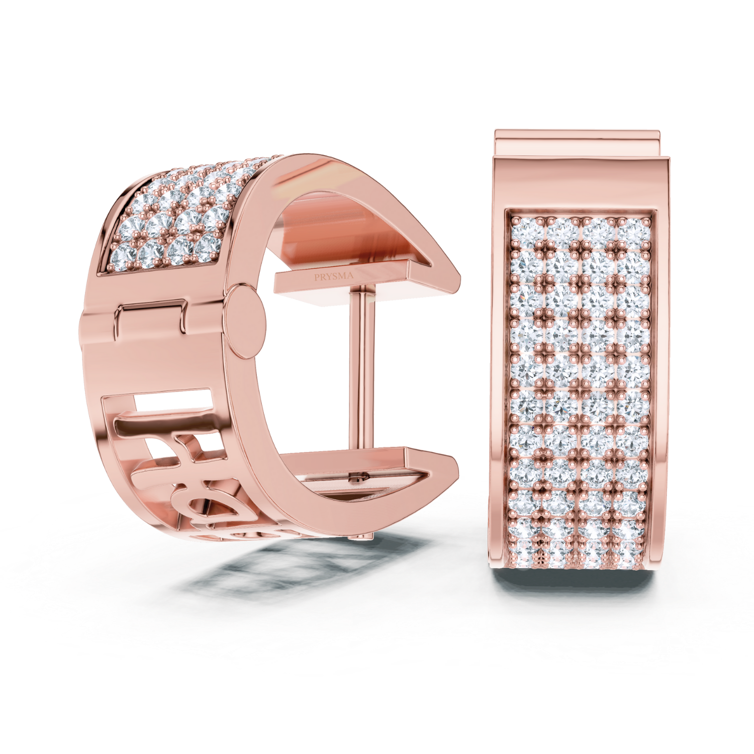 Luxe Pavé Diamond Hoop Earrings