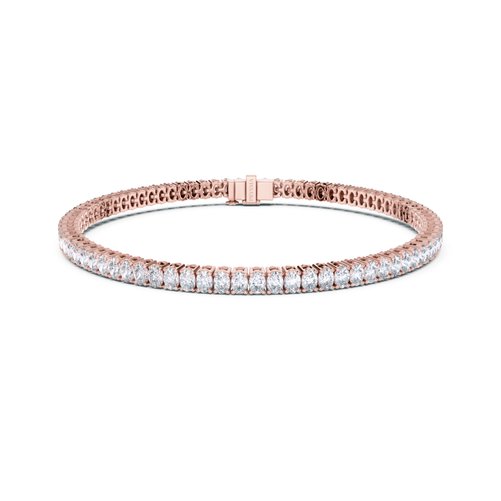 Aurora Oval-Cut Diamond Tennis Bracelet
