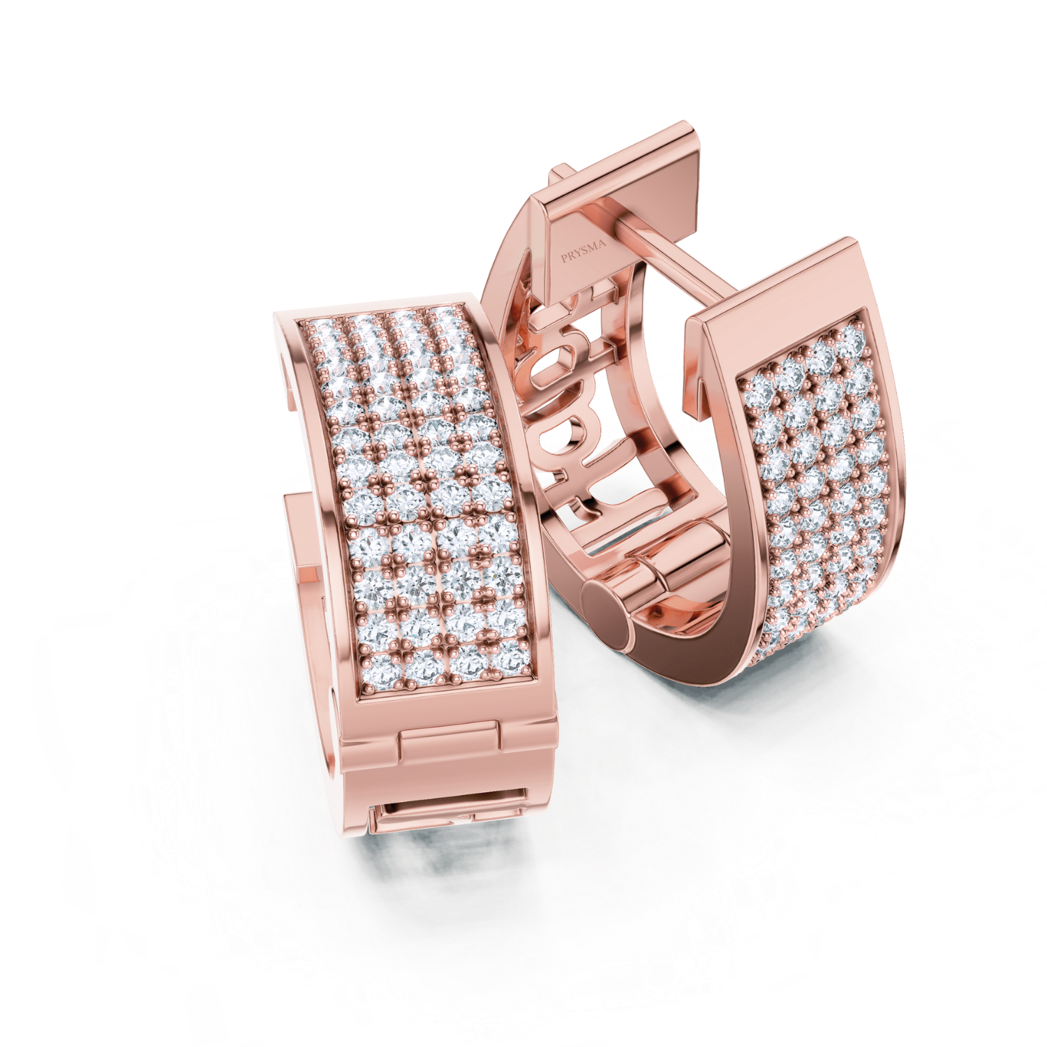 Luxe Pavé Diamond Hoop Earrings