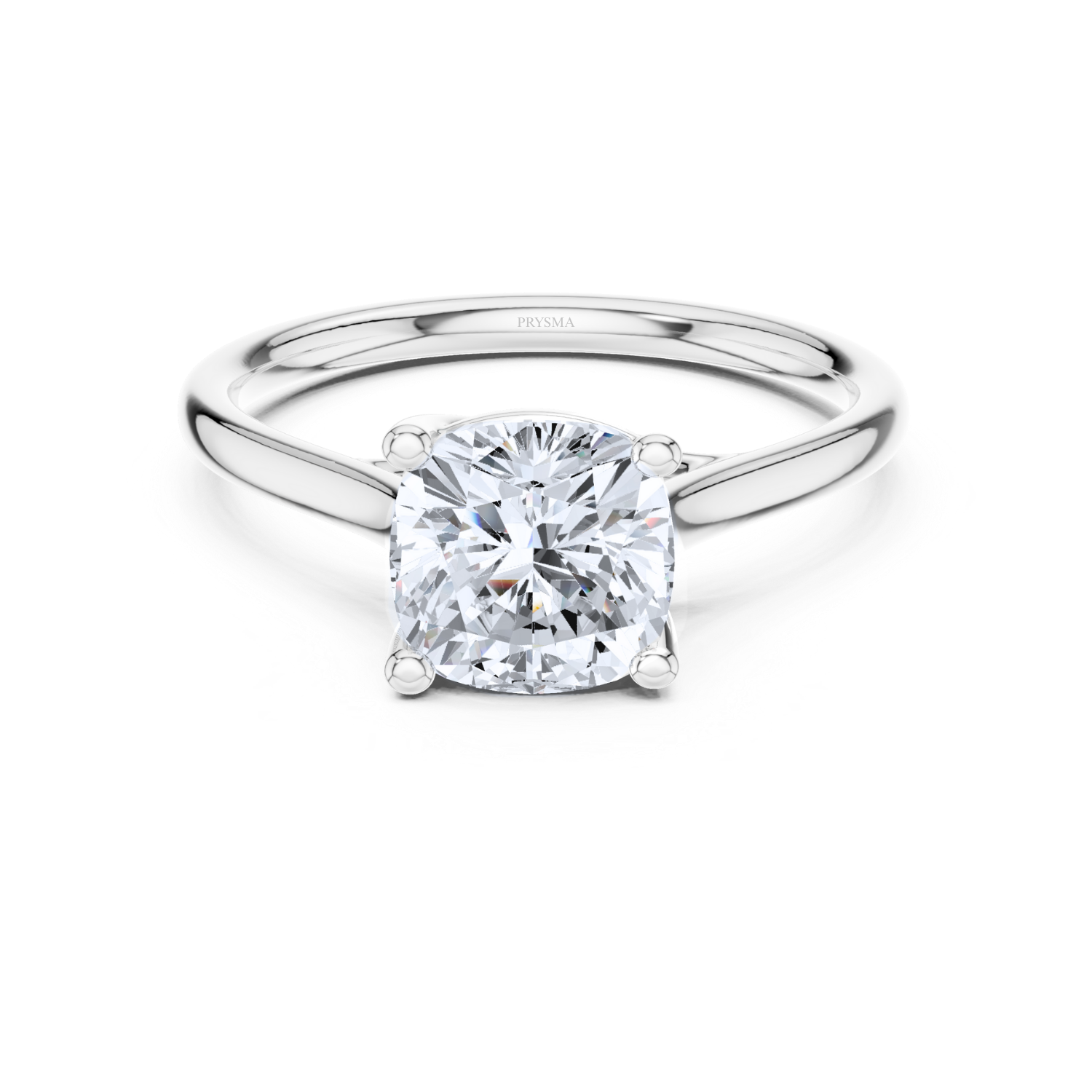Classic Solitaire Twisted Halo Ring