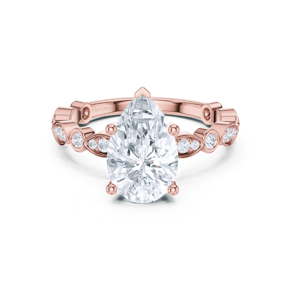 Teardrop Elegance Diamond Ring