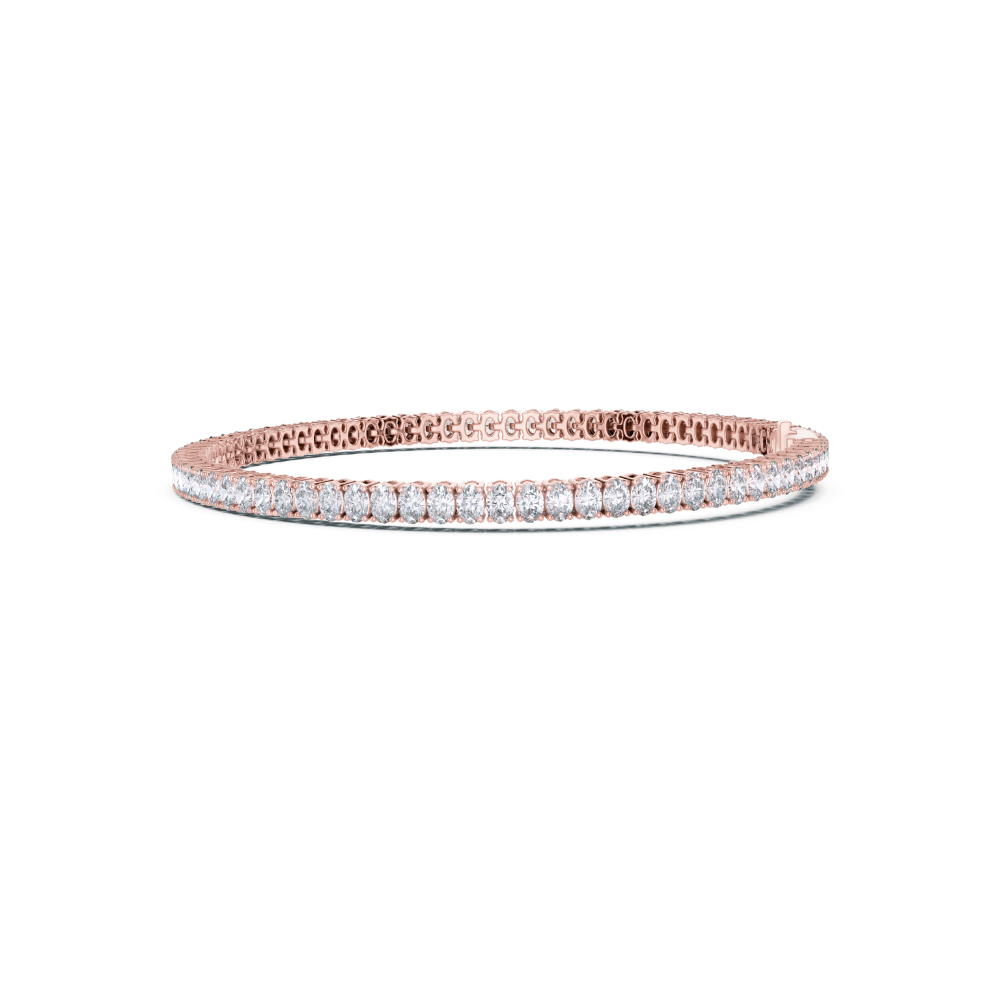 Aurora Oval-Cut Diamond Tennis Bracelet