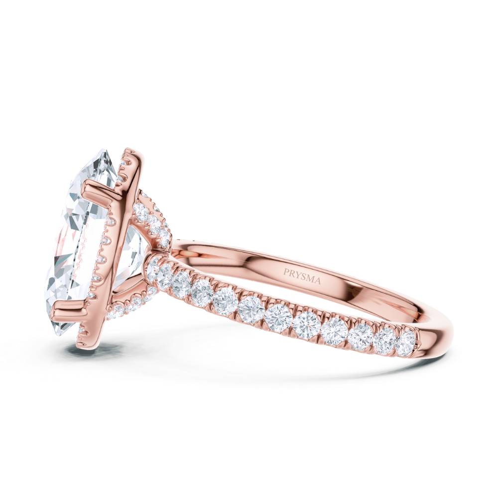 Radiant Oval Elegance Ring