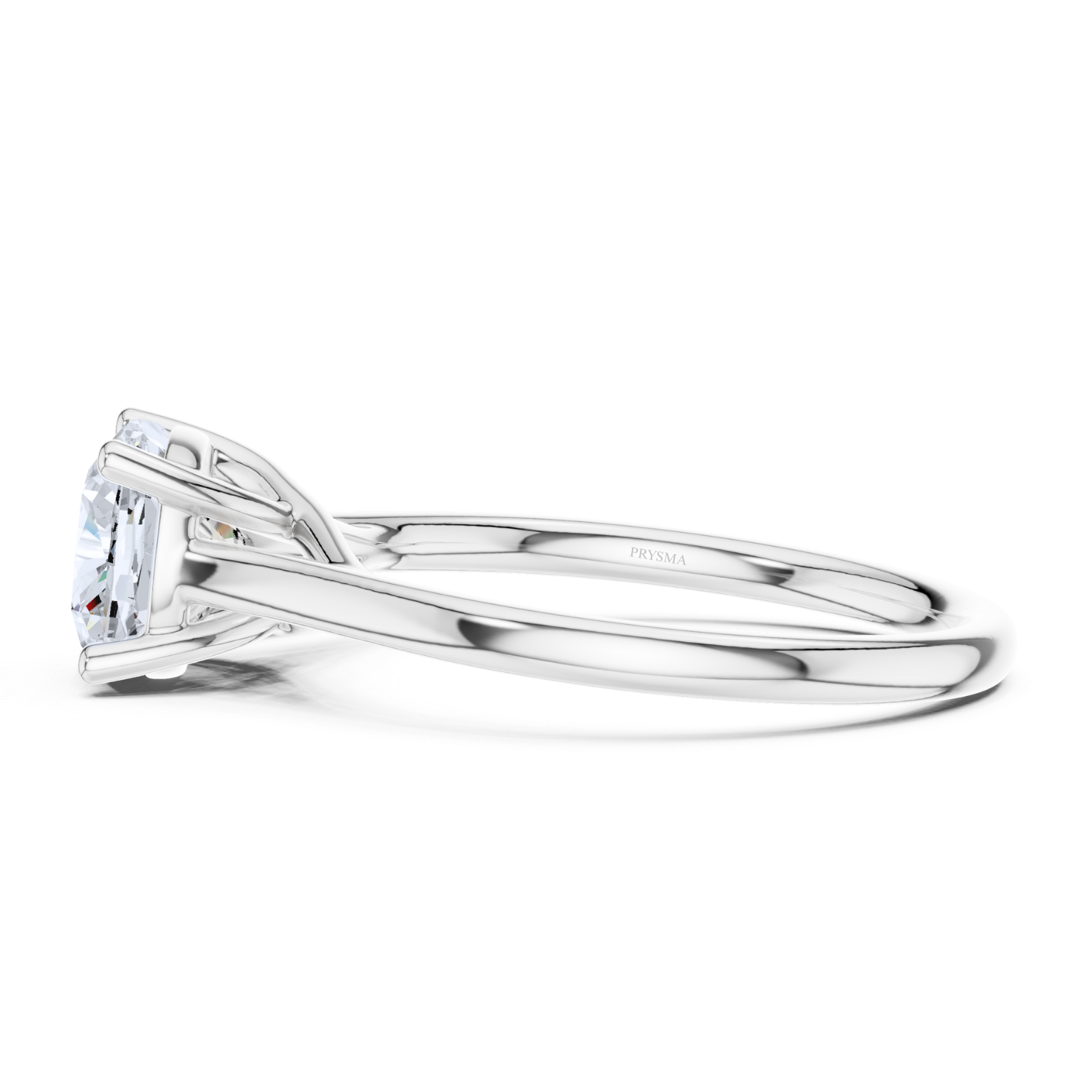 Classic Solitaire Twisted Halo Ring