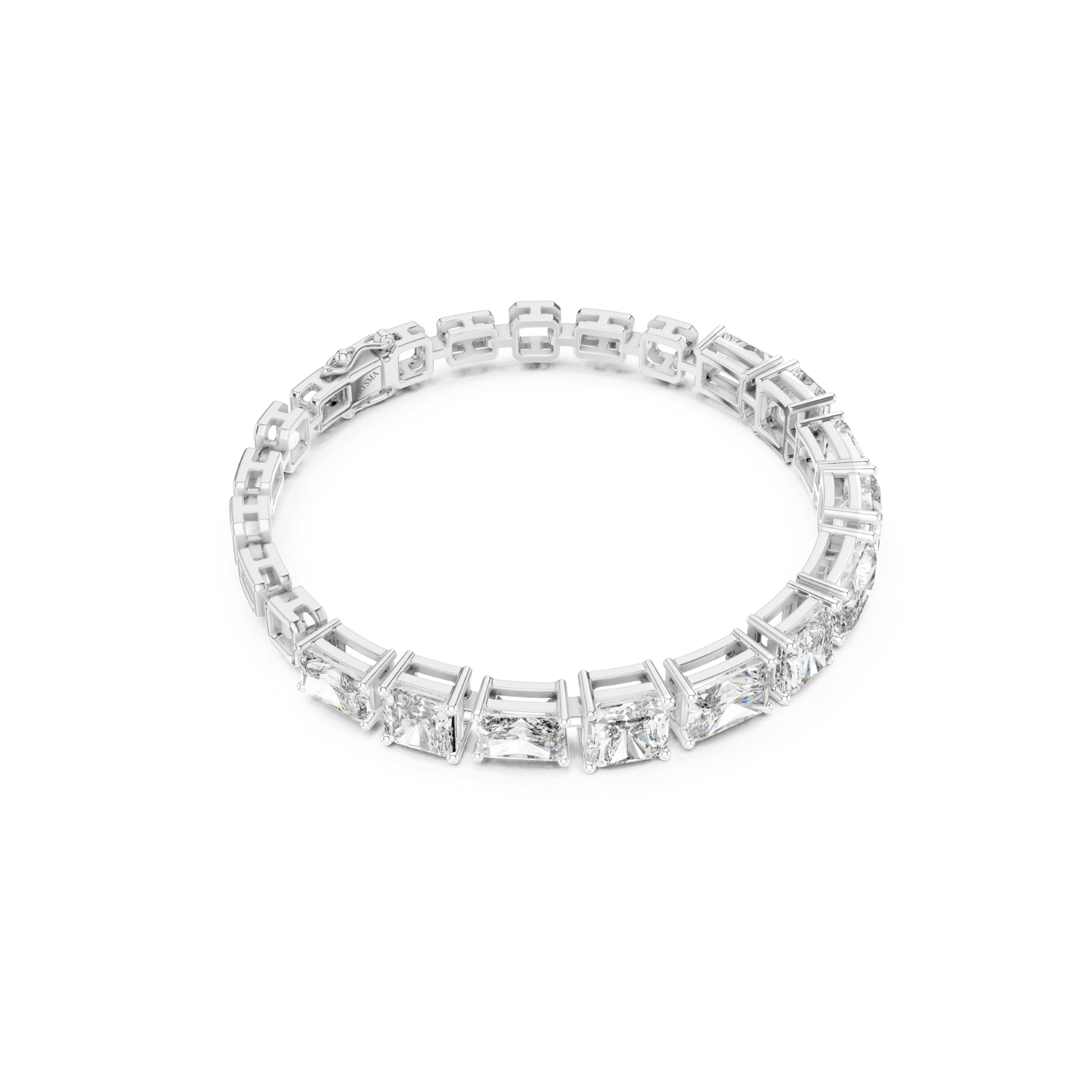Princess-Cut Diamond Tennis Bracelet