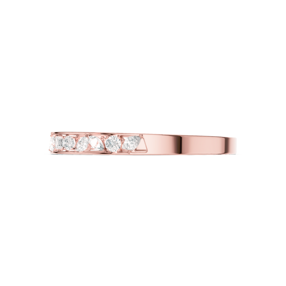 V-Edge Diamond Open Bangle