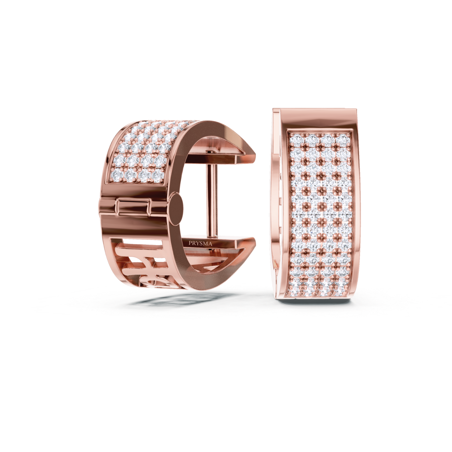 Luxe Pavé Diamond Hoop Earrings