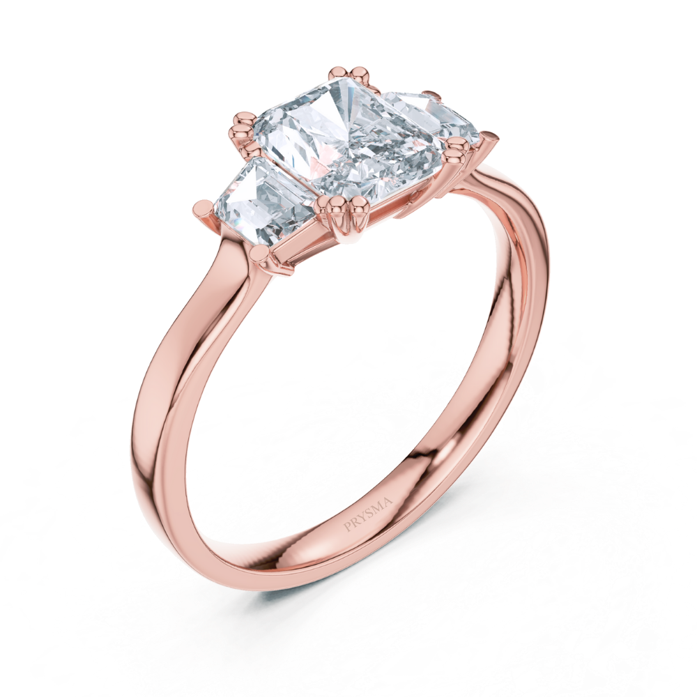 Radiant Trinity Diamond Ring