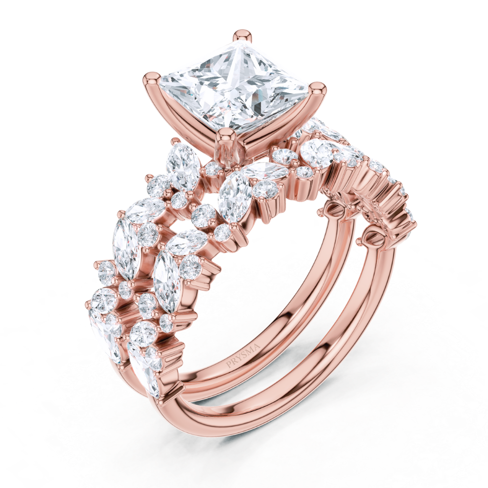 Majestic Radiance Princess Diamond Ring
