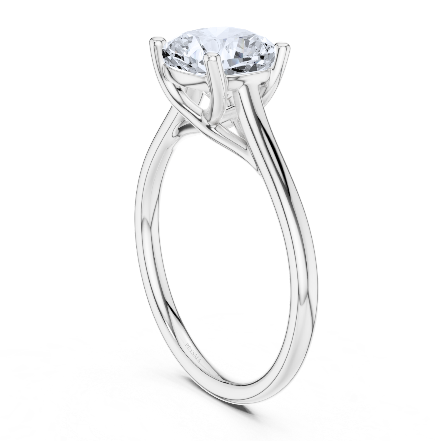 Classic Solitaire Twisted Halo Ring