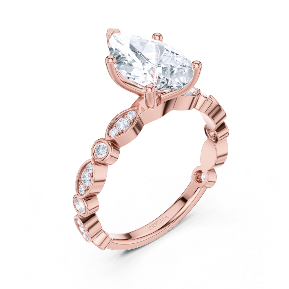 Teardrop Elegance Diamond Ring