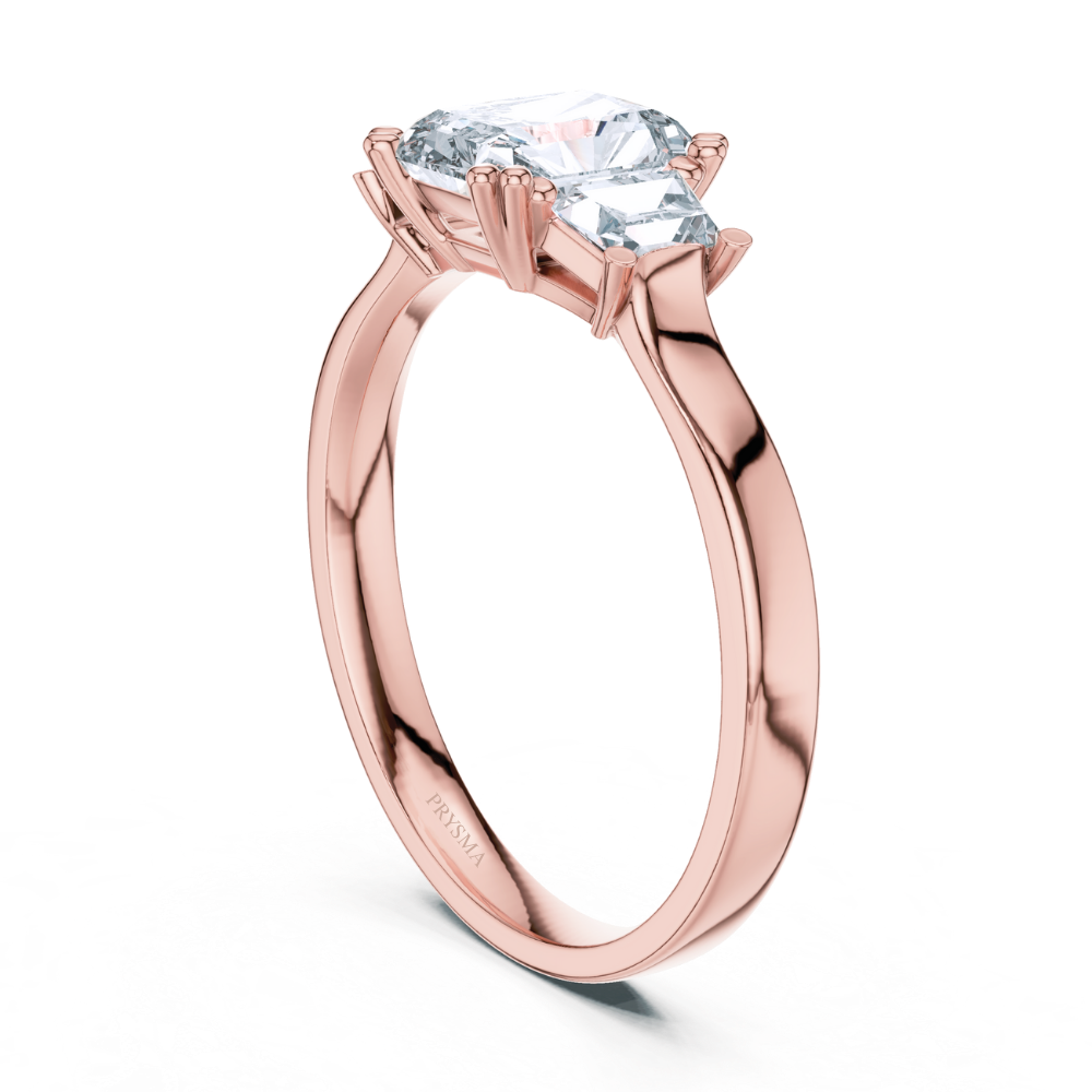 Radiant Trinity Diamond Ring