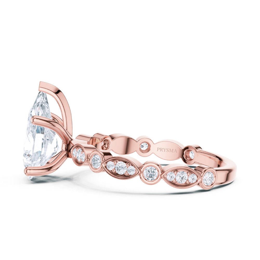 Teardrop Elegance Diamond Ring