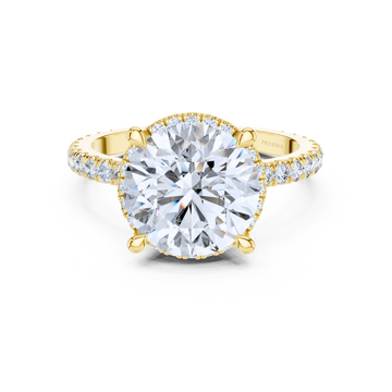Radiant Halo Round Diamond Ring