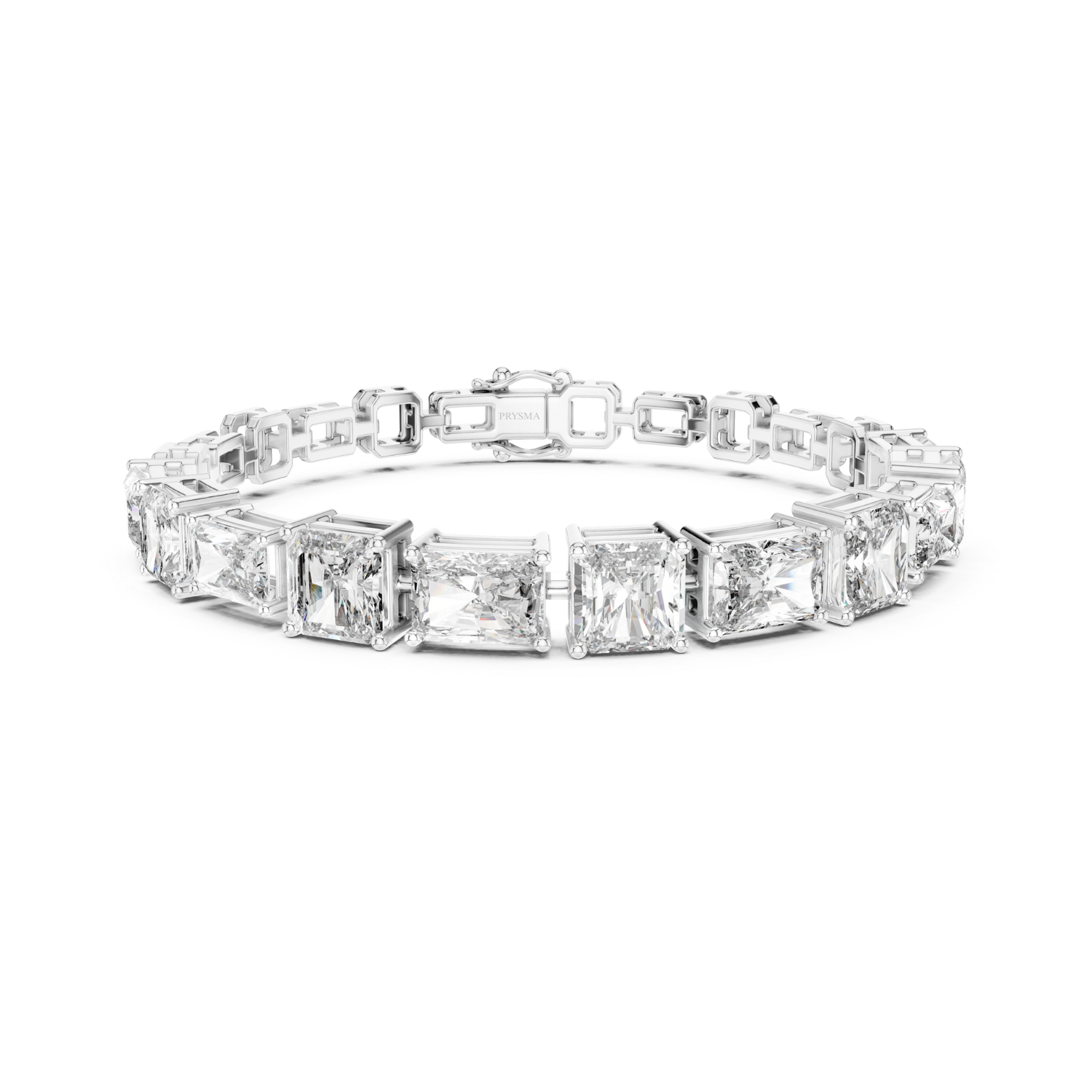 Princess-Cut Diamond Tennis Bracelet