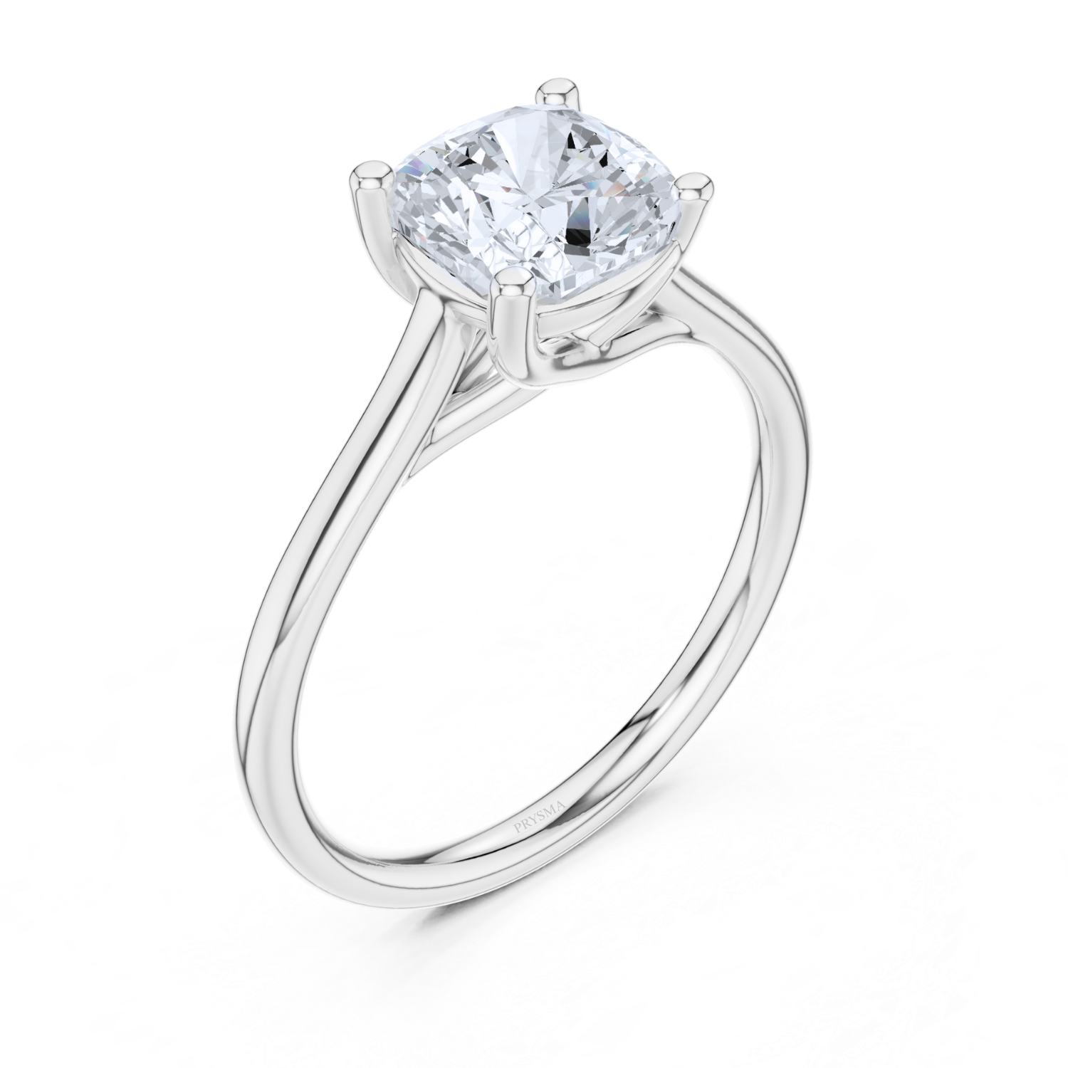 Classic Solitaire Twisted Halo Ring