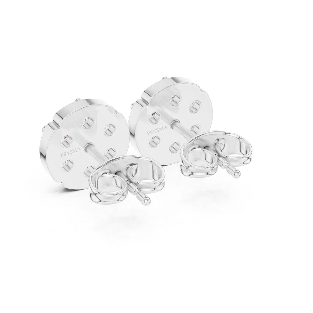 Classic Cluster Diamond Stud Earrings